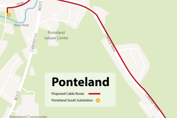Ponteland Map